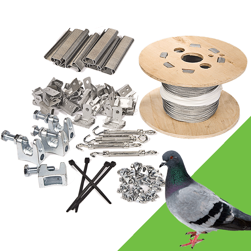 50mm Pigeon Netting Fixing Kits (Nets and Tools Sold Separately)